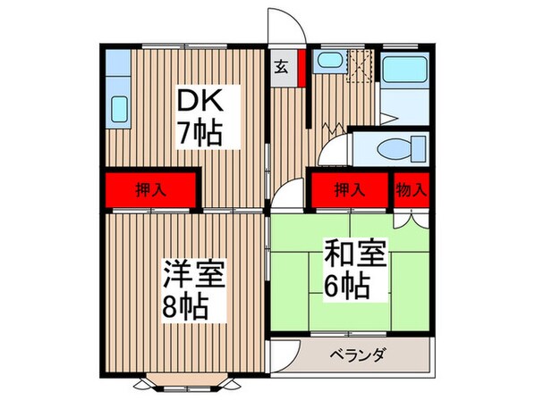 グレ－スハイツの物件間取画像